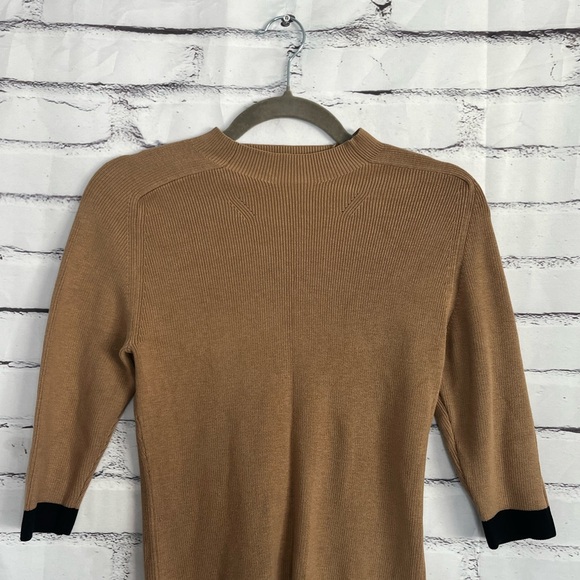 Louis Vuitton Unisex Silk Ribbed Sweater Knit Top Brown Size S Made in Italy - Picture 6 of 15